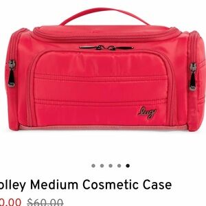 Lug Trolley Medium Cosmetic Case~Red~NEW unopened packaging